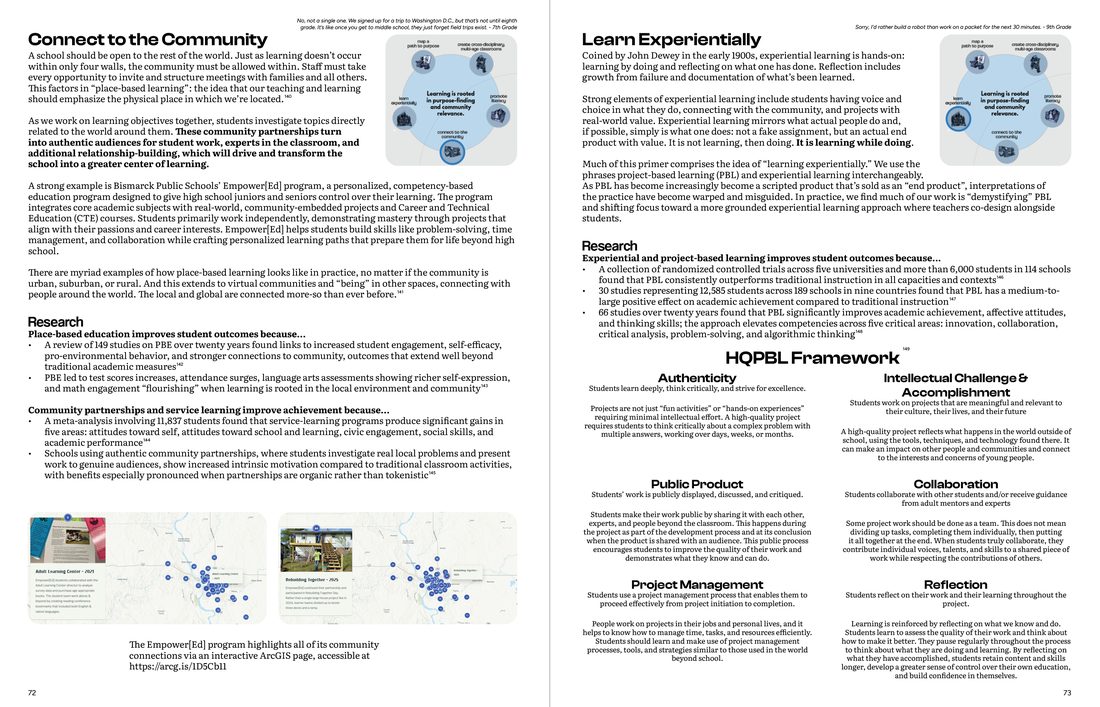 A spread from the upcoming HRP Primer