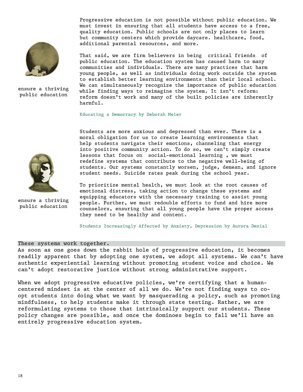 Primer: Progressive Education — page 18