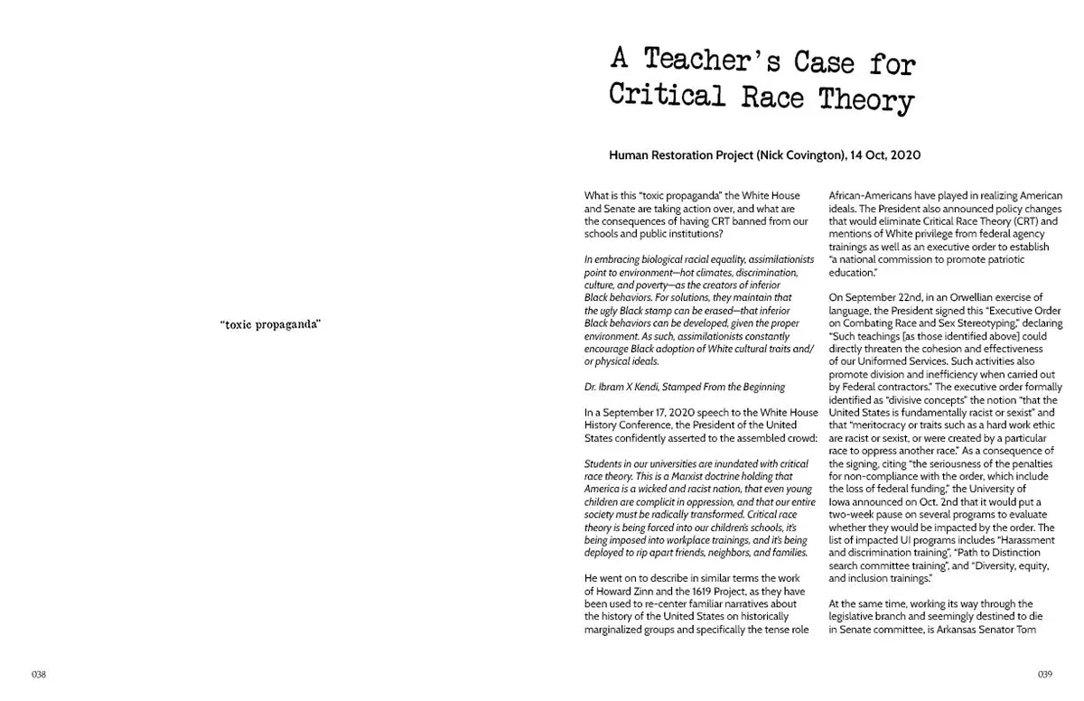 Zine: Restore Humanity (2022) — page 20