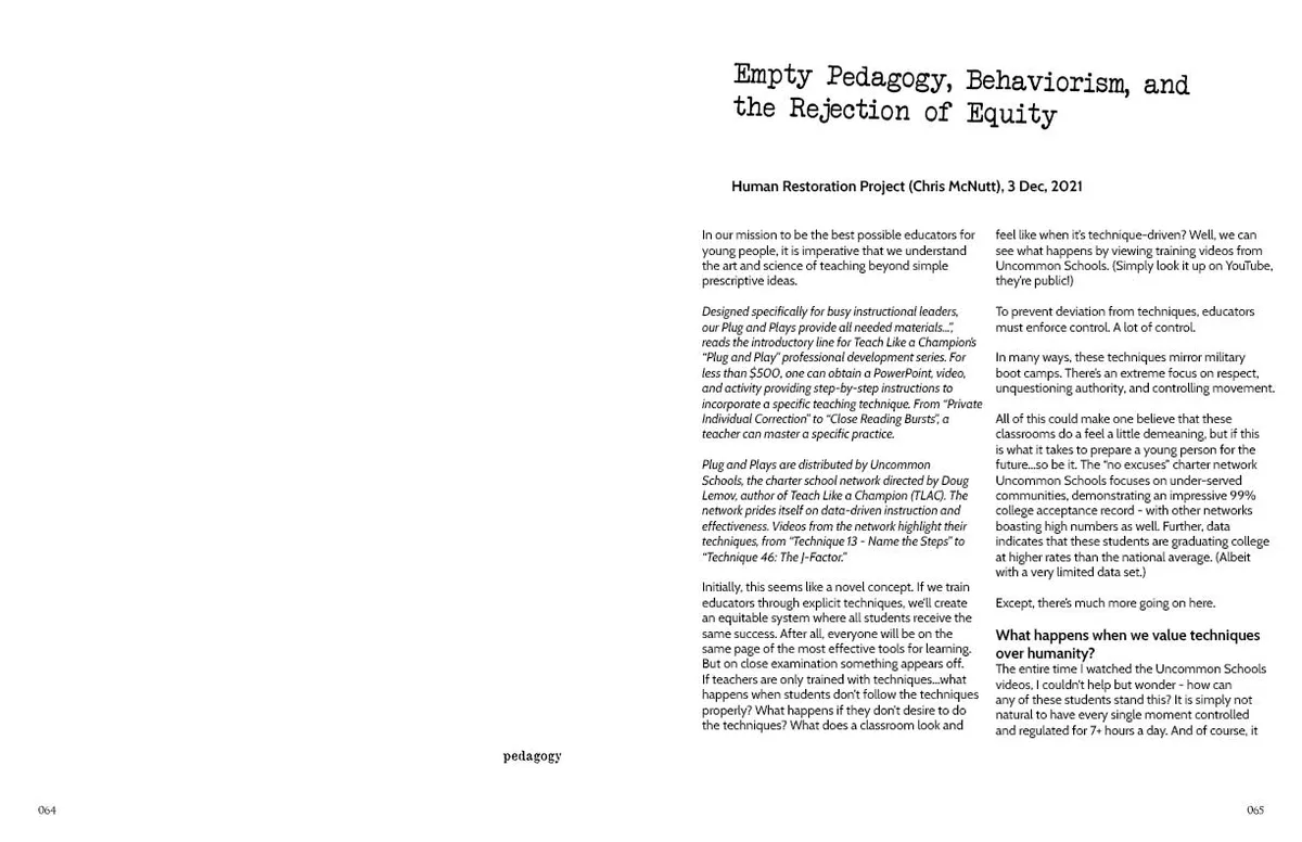 Zine: Restore Humanity (2022) — page 33