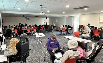 Students collaborating in a Third Coast classroom